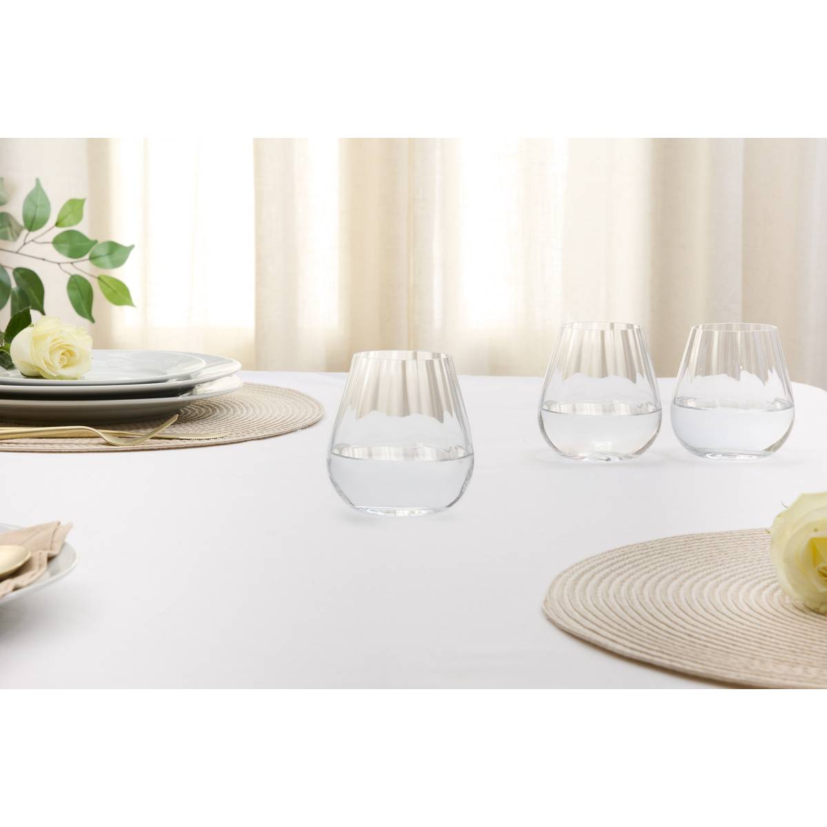 Lot de 6 gobelets en Cristallin NEVA transparent, ATMOSPHERA