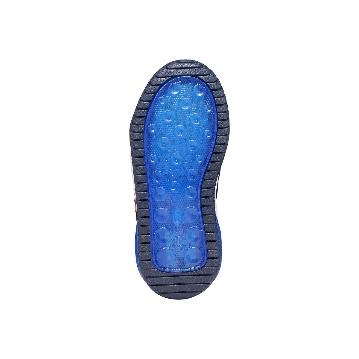 Baskets respirantes à LED Inek bleu marine/rouge, GEOX