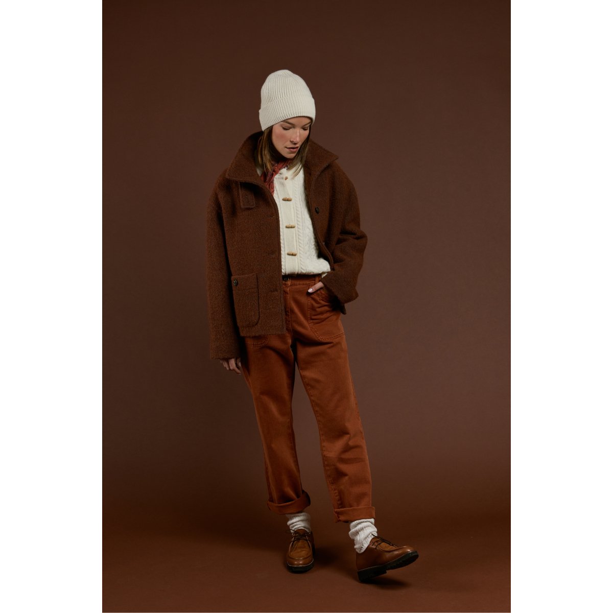 Jean taille élastique - coton rust, ARMOR-LUX