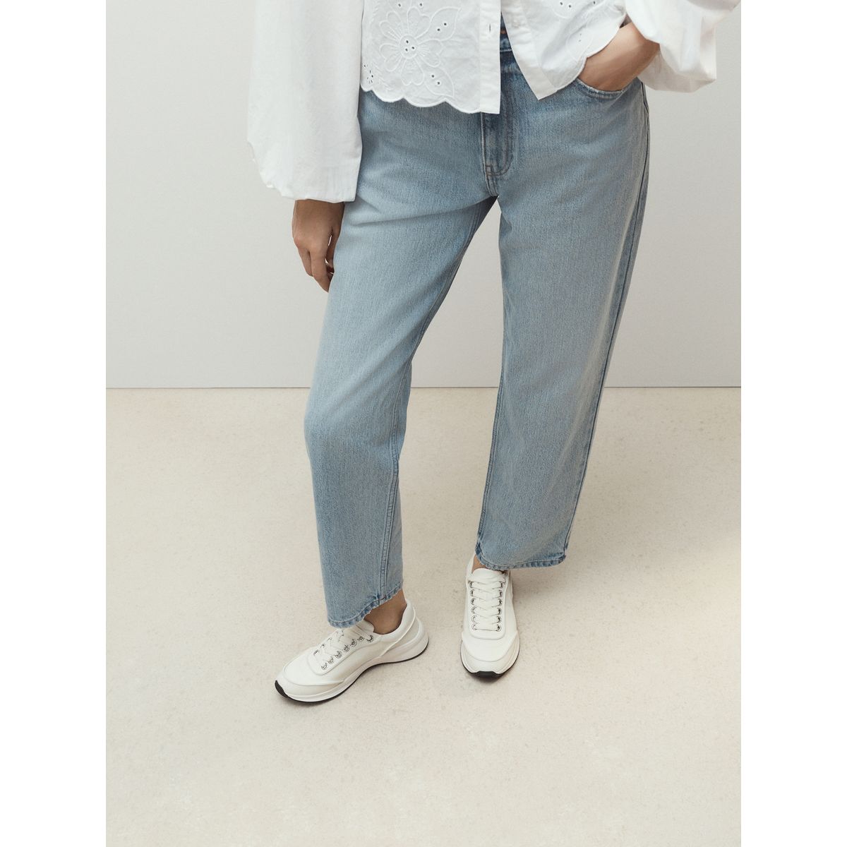 Baskets compensées à lacets forever comfort® blanc, NEXT