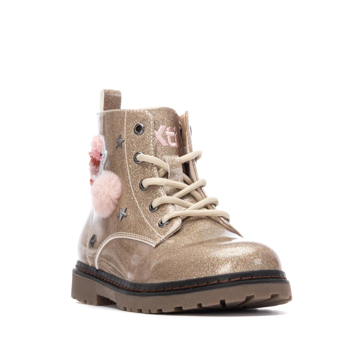 Bottine Militaire Plaine Décontractée Fermeture éclair rose, XTI
