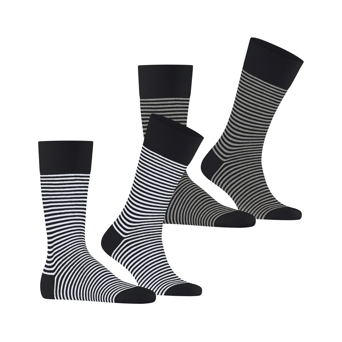 Chaussettes Fine Line 2-Pack Opaque motif, ESPRIT