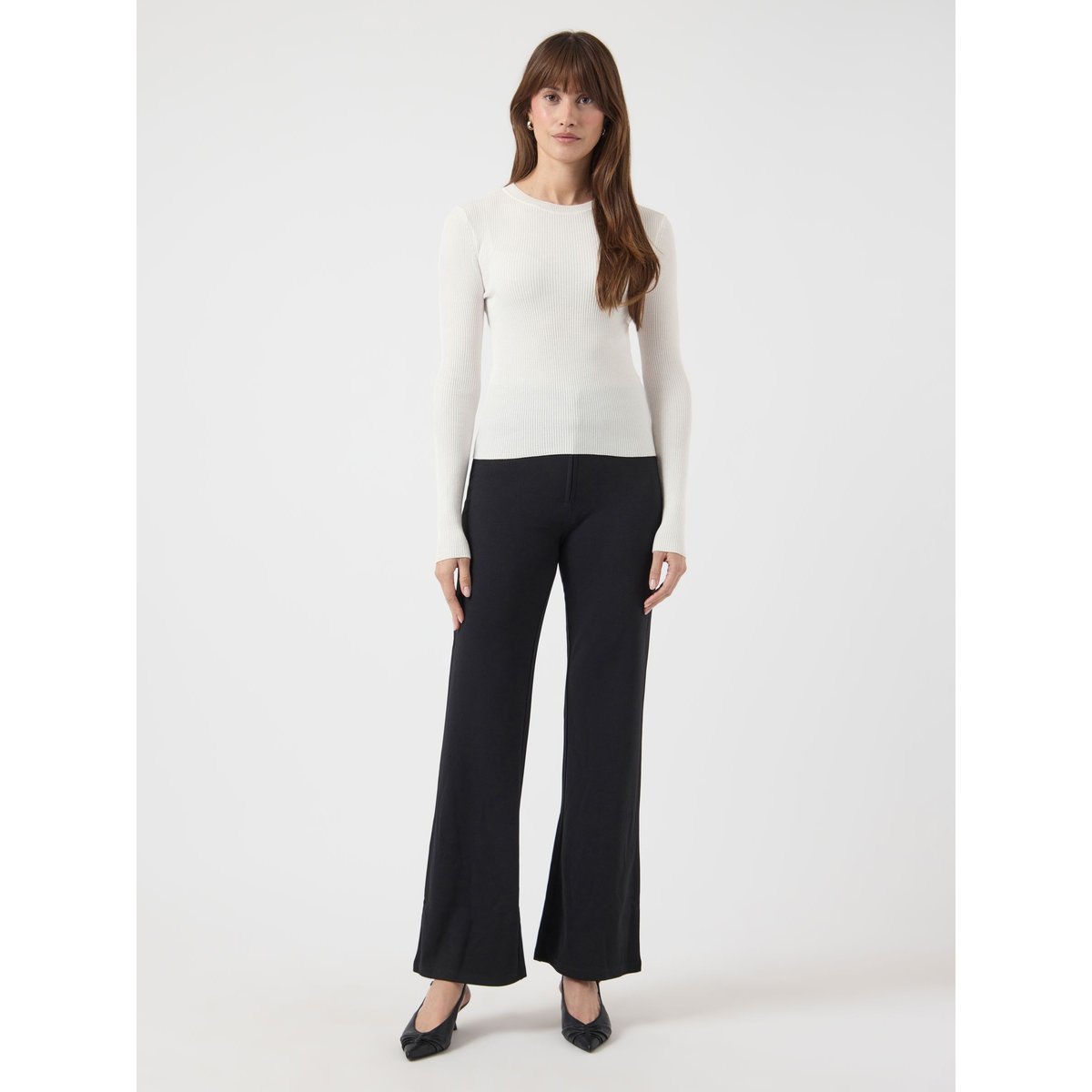 Pantalon À Jambe Ample black 1, YAS