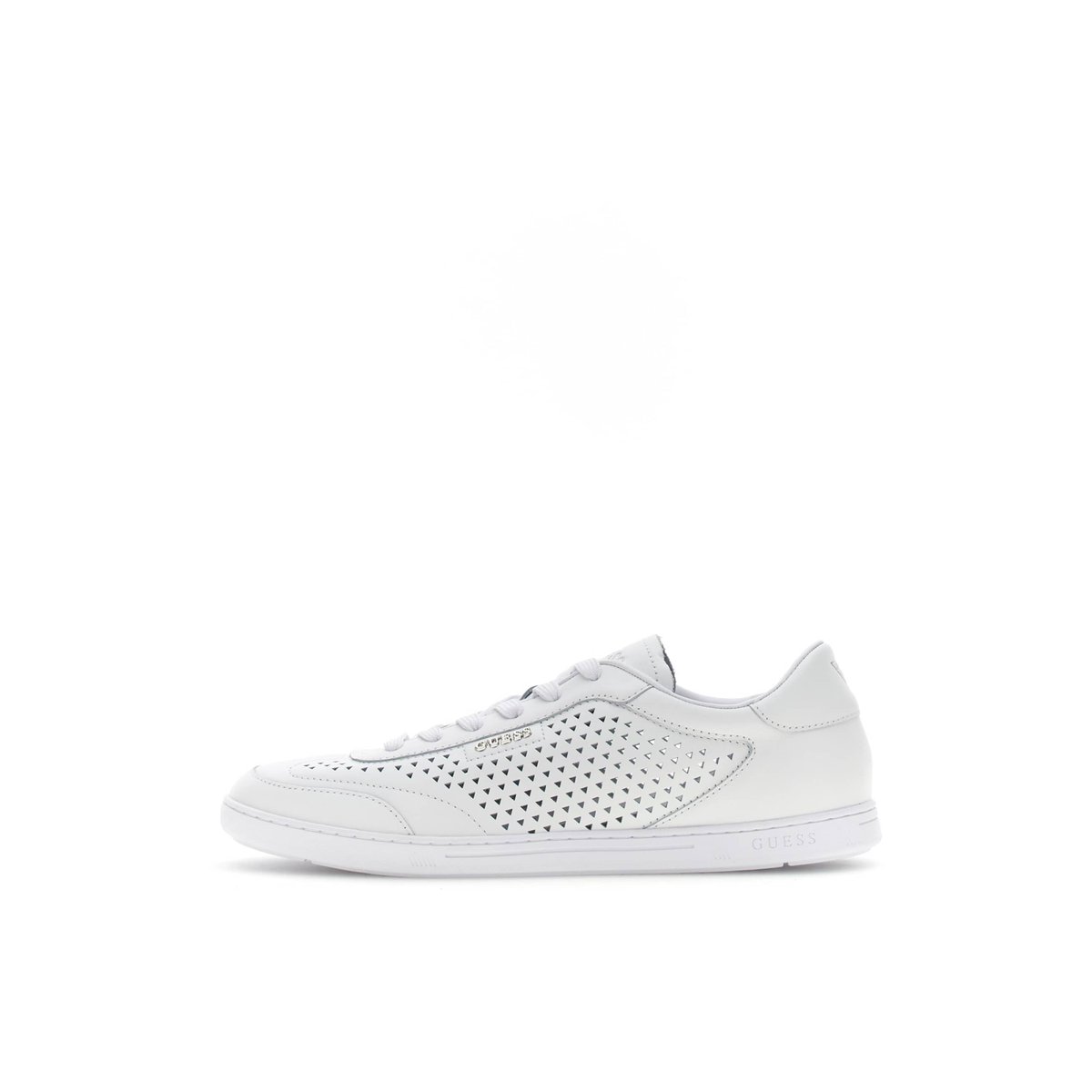 Baskets En Cuir Nixxter blanc, GUESS