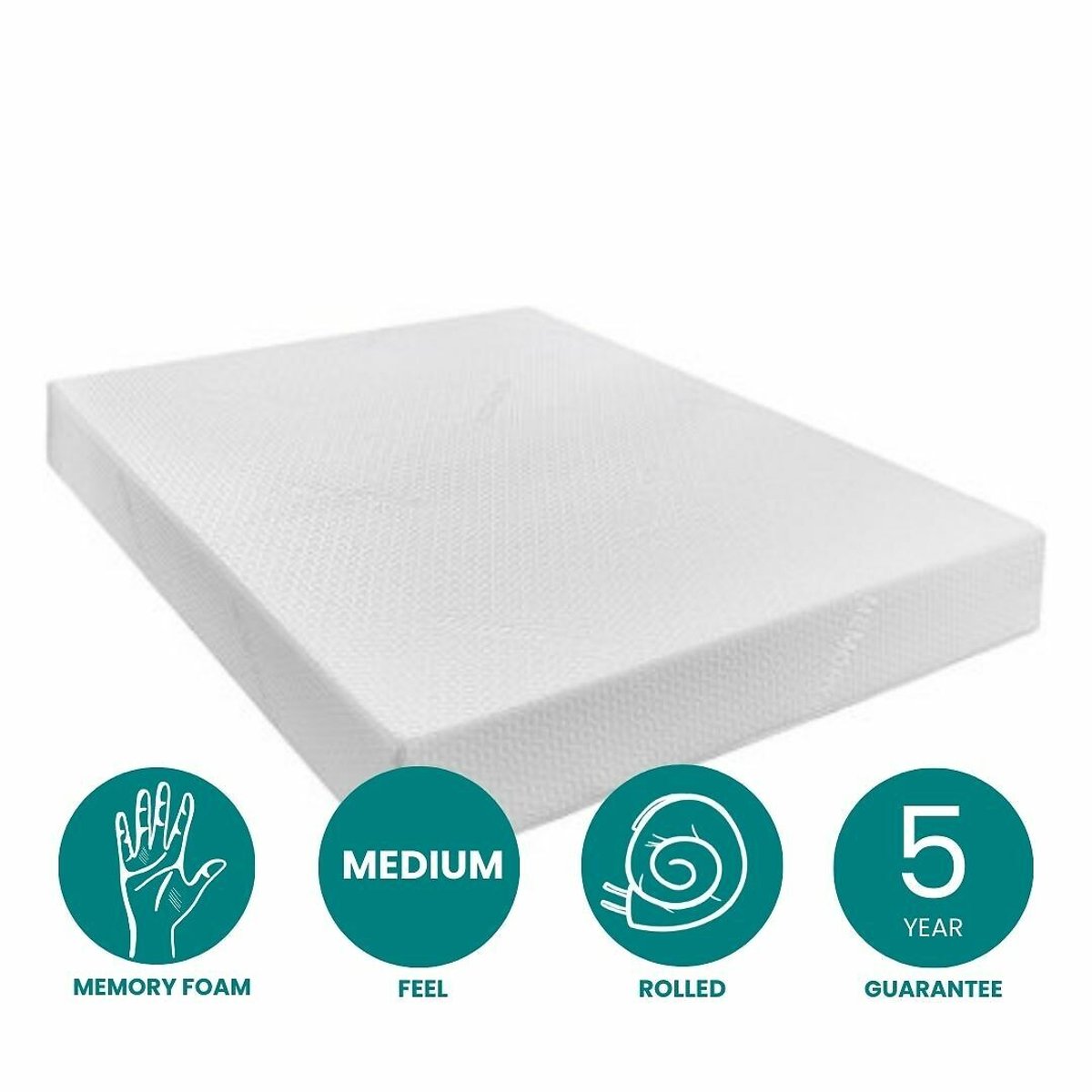 Essentials Memory Foam Mattress white, ASPIRE