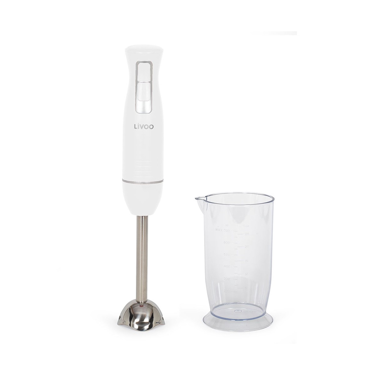 Mixeur plongeant avec bol blanc, LIVOO