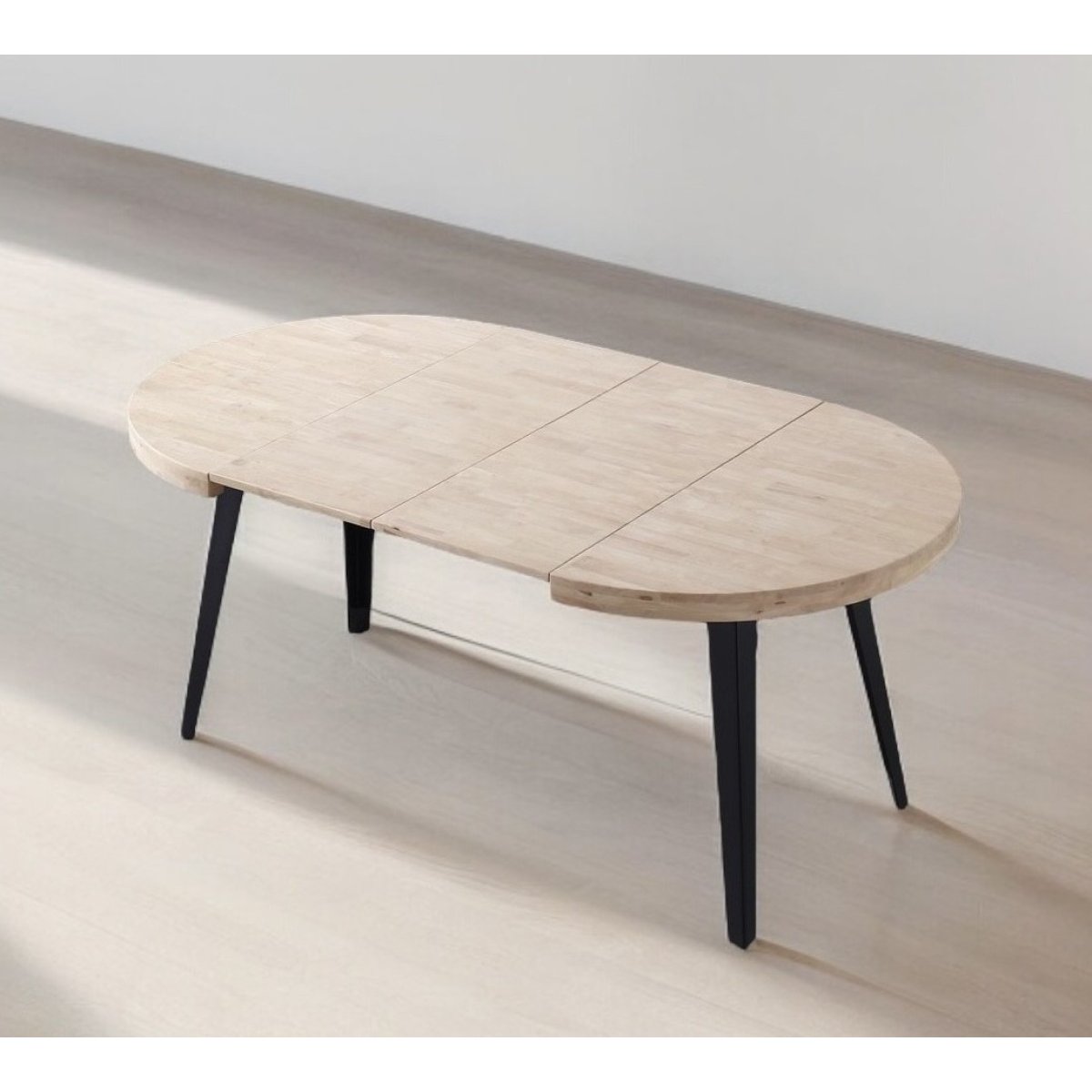 Ensemble repas en bois et 4 chaises Memphis - MATIKA noir, MATHI DESIGN