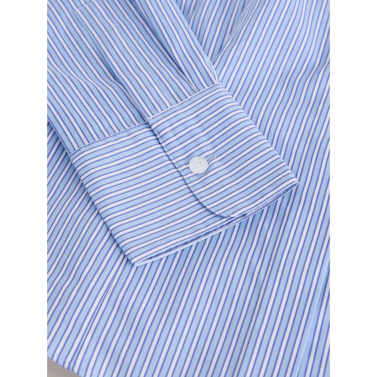 Chemise ajustée à manches longues, lot de 2 rayé bleu/blanc, NEXT