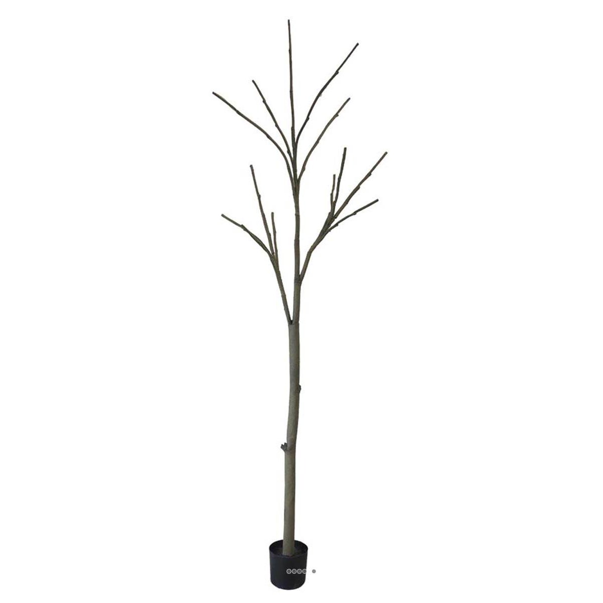 Tronc arbre artificiel nu H 270 cm 3 ramures marron, ARTIFICIELLES