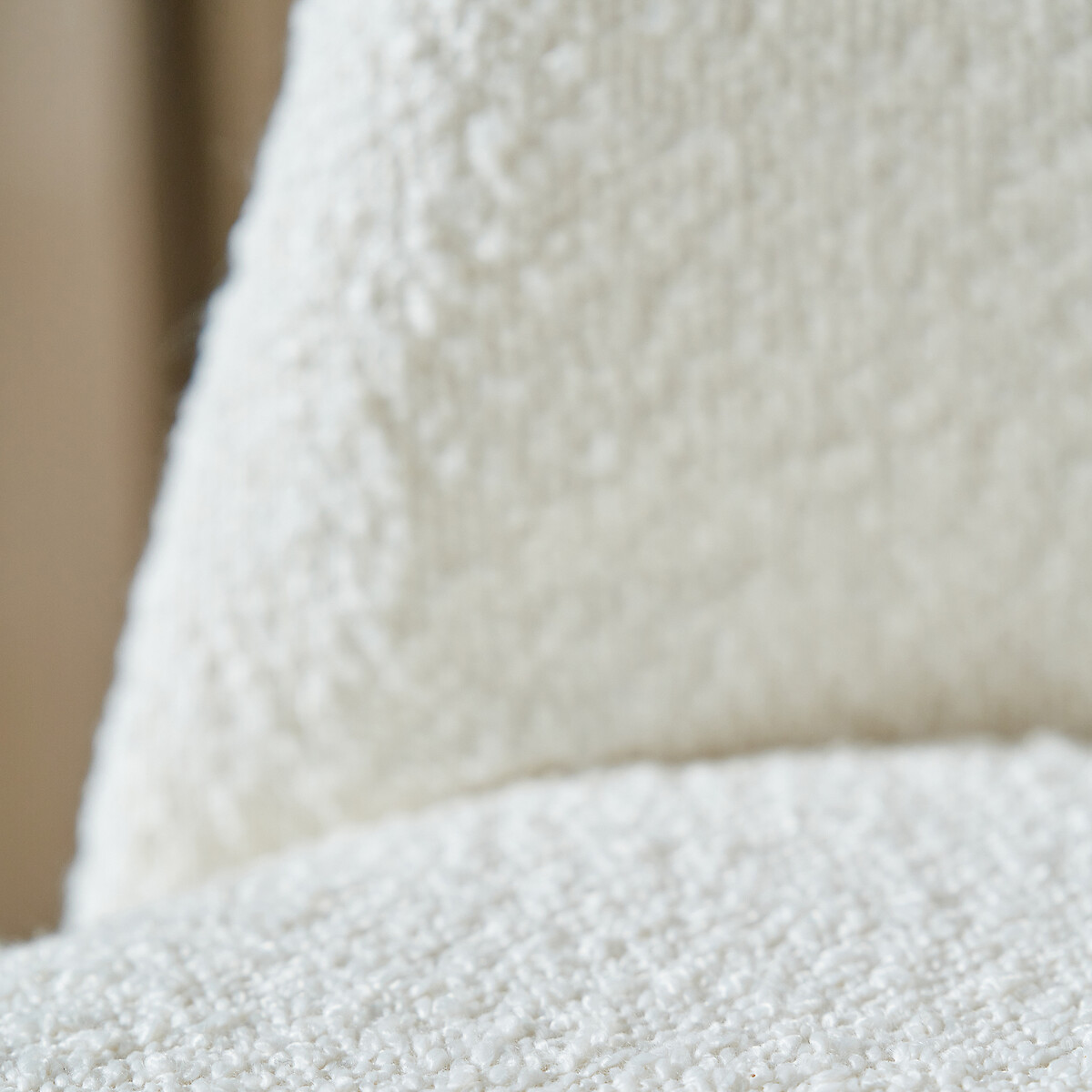 Tavi Bouclé & Metal Bar Stool white, SO'HOME