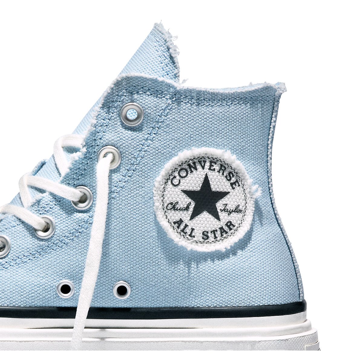 Sneakers CHUCK TAYLOR ALL STAR LIFT DOUBLE STACK HI DISTRESSED CANVAS lichtblauw, CONVERSE