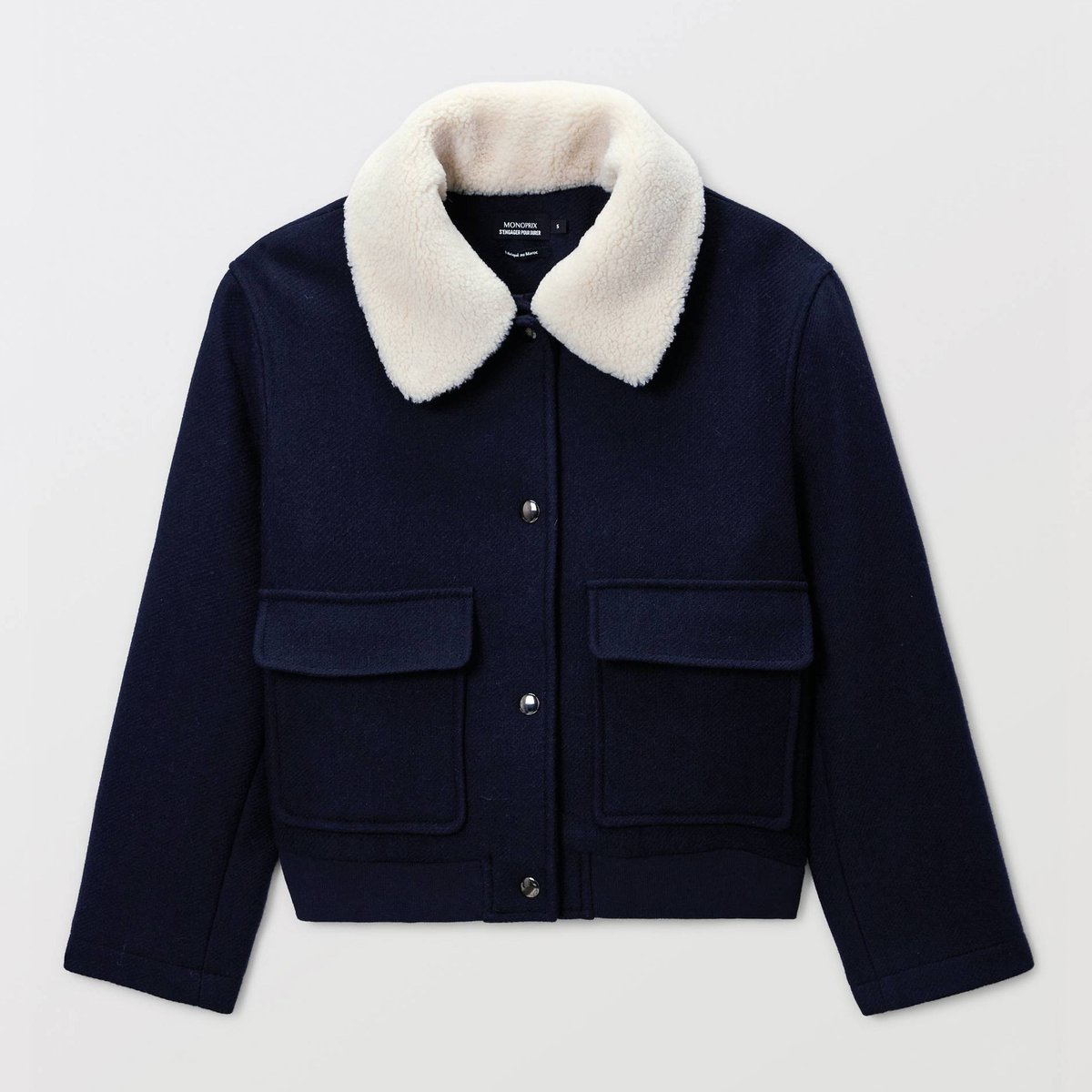 Teddy uni contenant de la laine marine, MONOPRIX