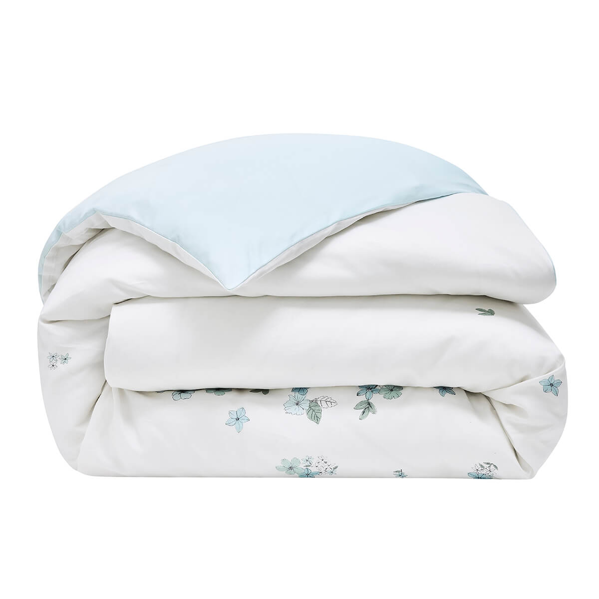 Housse de couette en Coton, MANUKA ciel, LE JACQUARD FRANCAIS