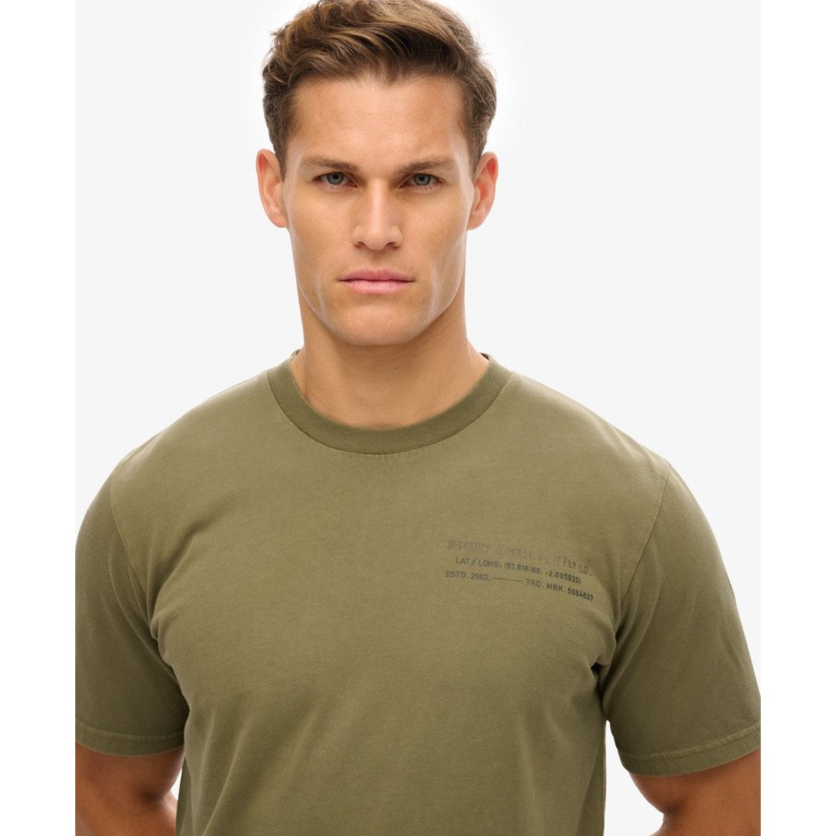 T-shirt à motif Utility Sport vert olive foncé, SUPERDRY