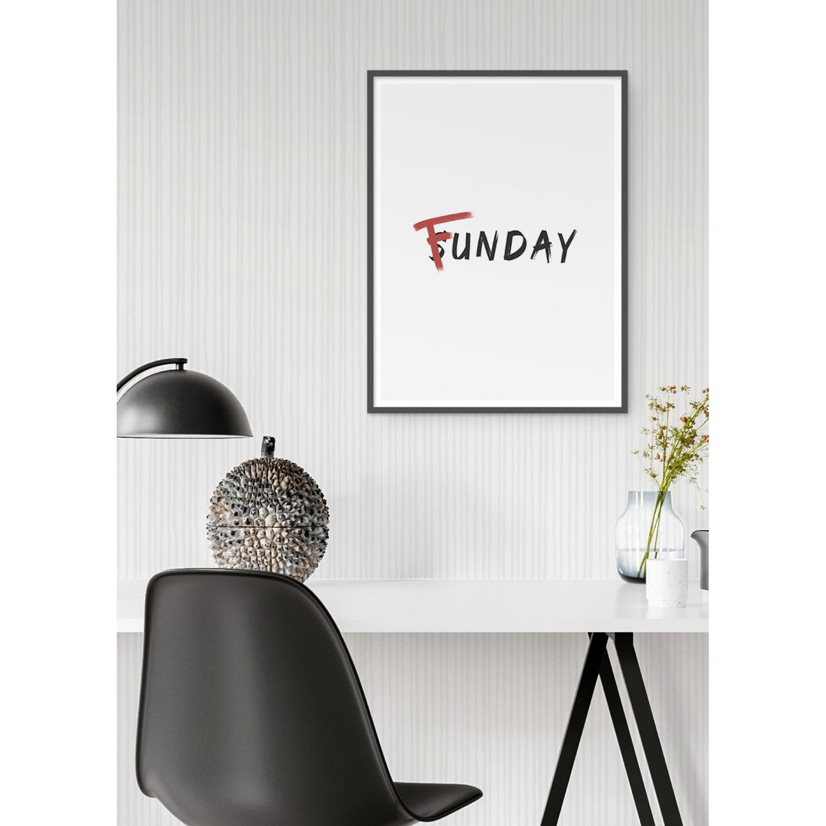 Affiche Funday blanc, L'AFFICHERIE