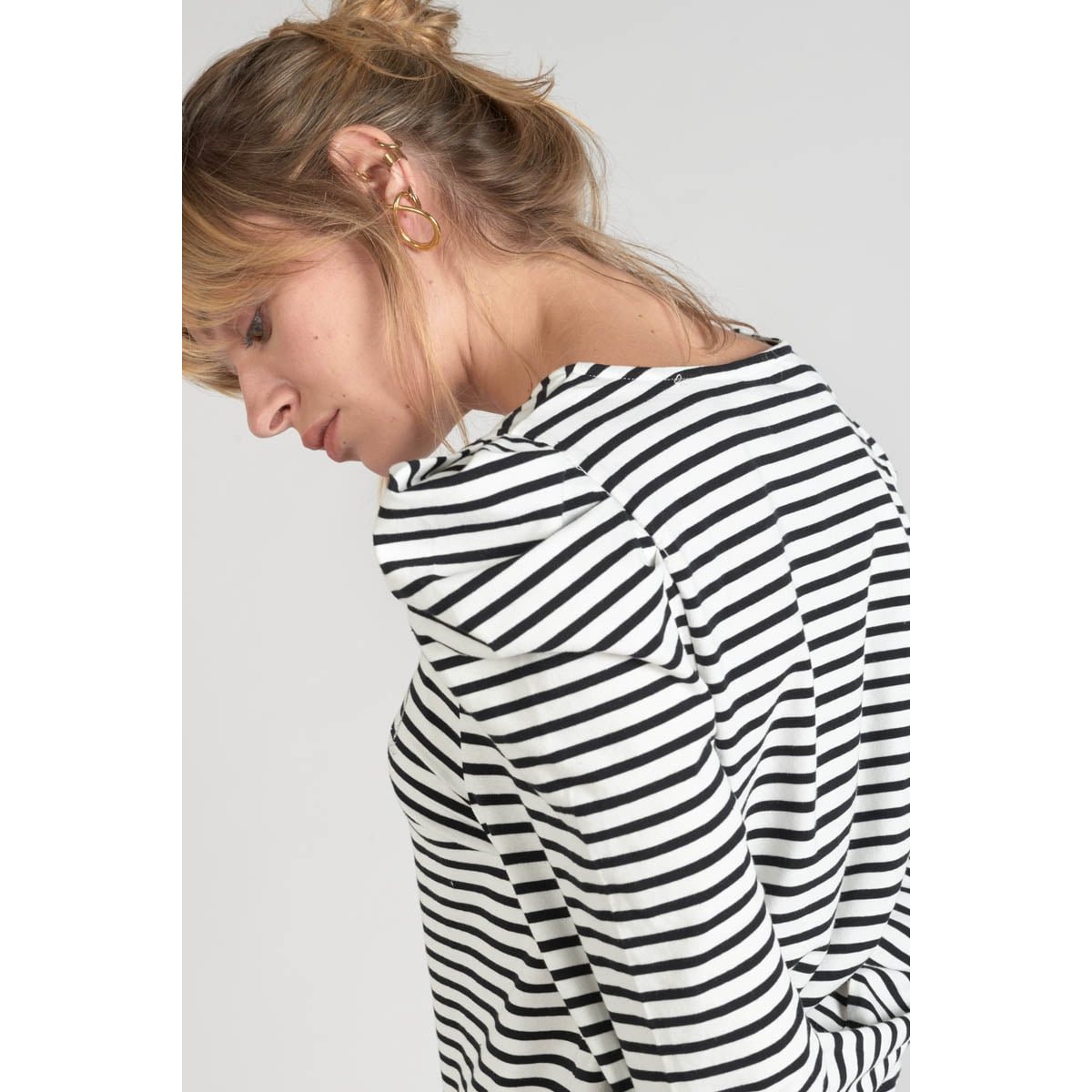 Tee-Shirt DEMI black/white stripes, LE TEMPS DES CERISES