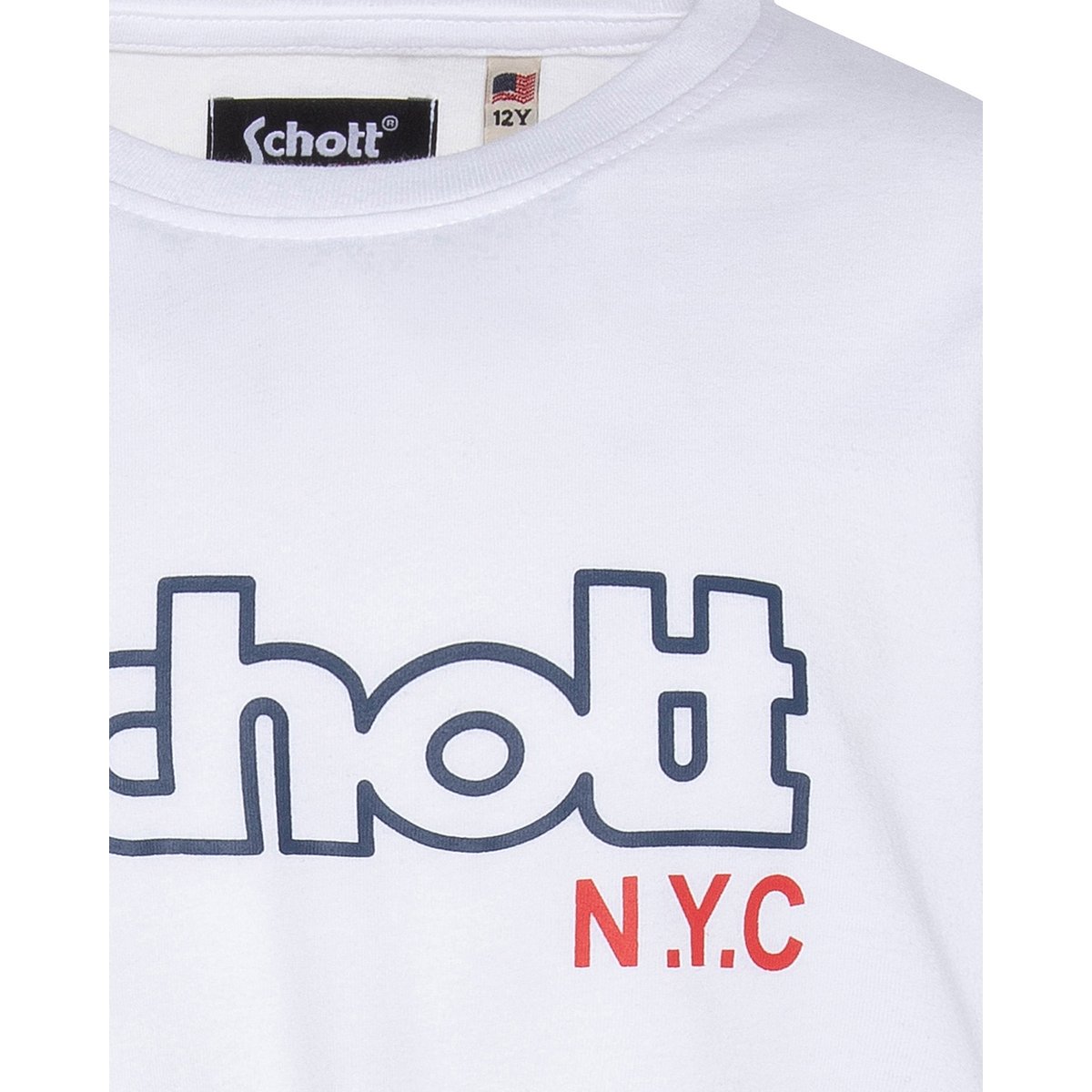 T-shirt imprimé Schott NYC® blanc, SCHOTT