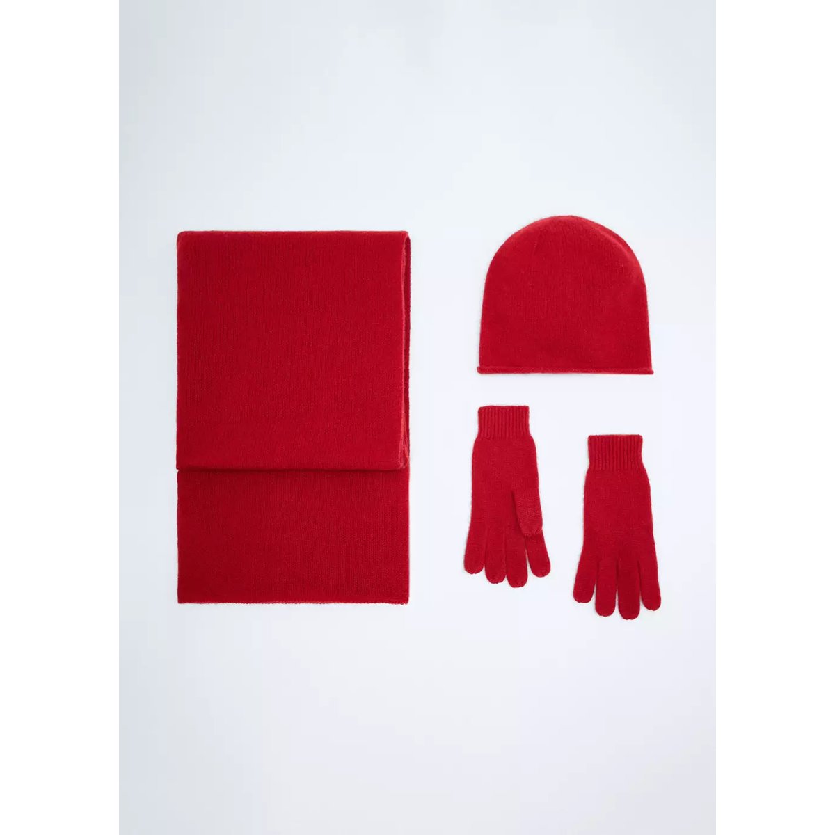 Bonnet 100 % cachemire rouge, MANGO