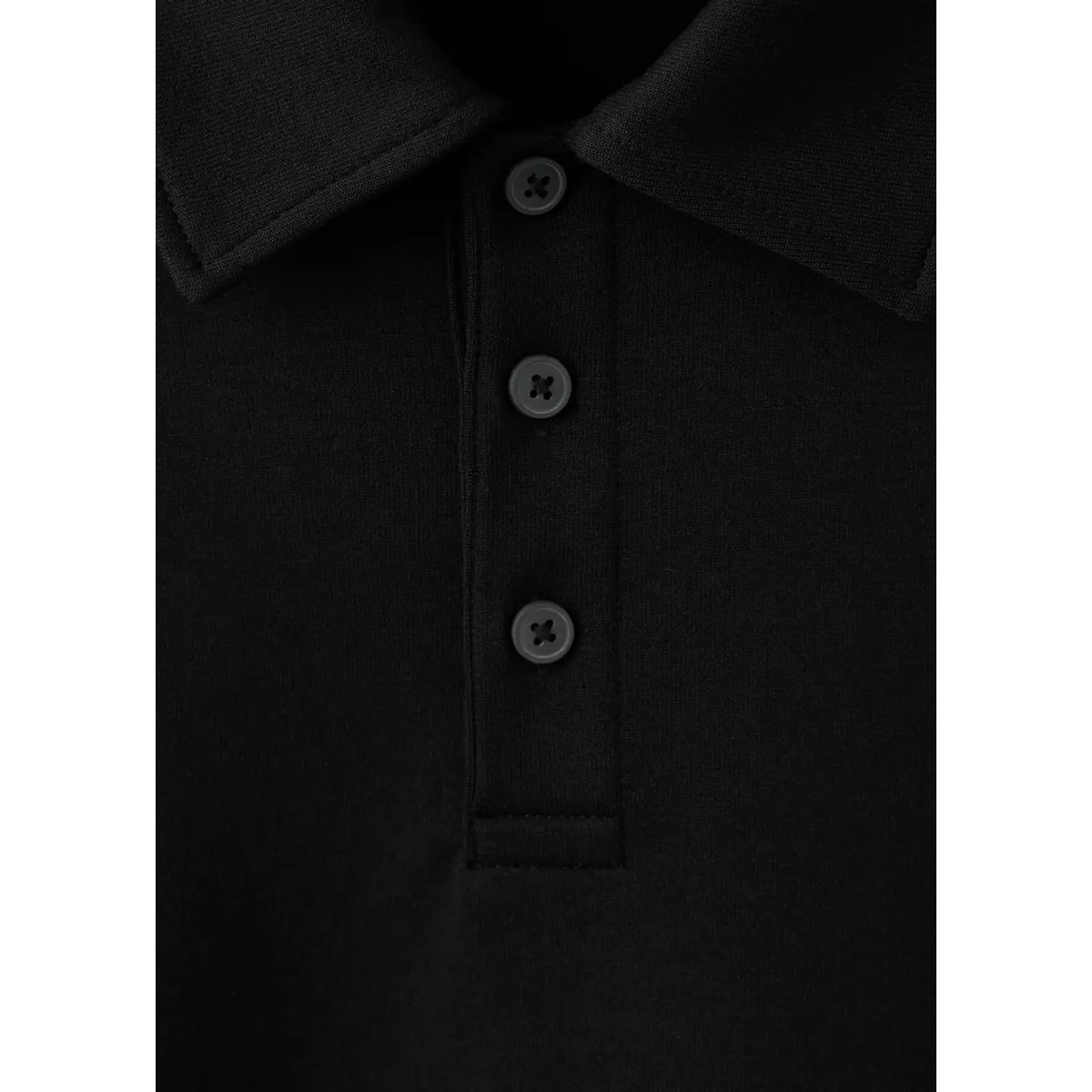 Sweat-shirt polo regular-fit noir, MANGO MAN