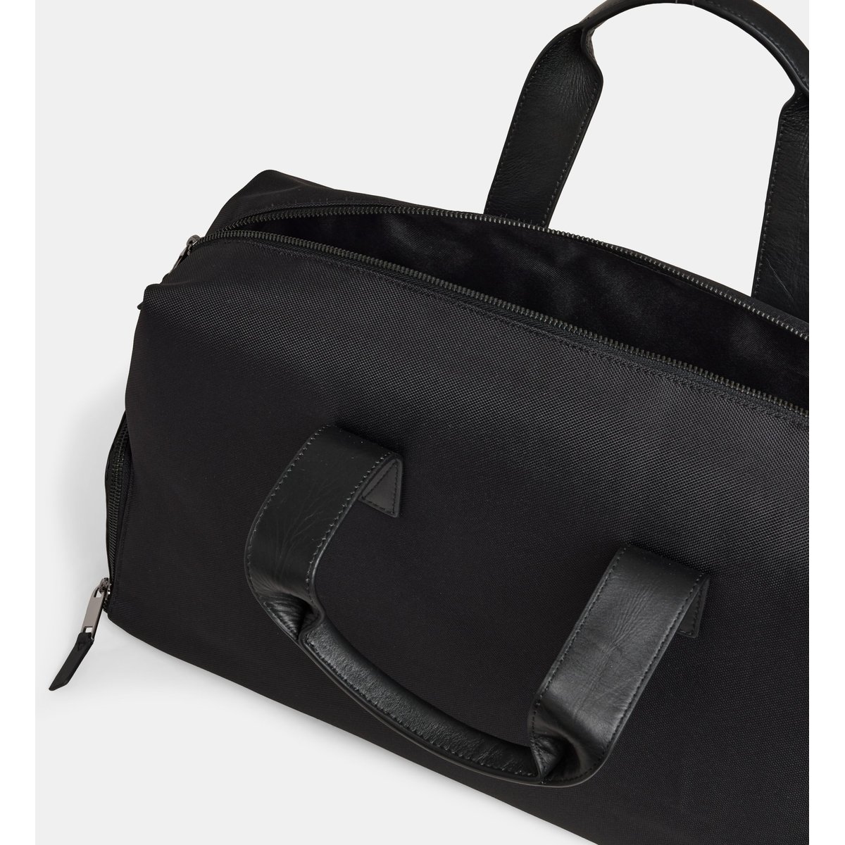 Sac de voyage eliot nylon et cuir noir, GALERIES LAFAYETTE