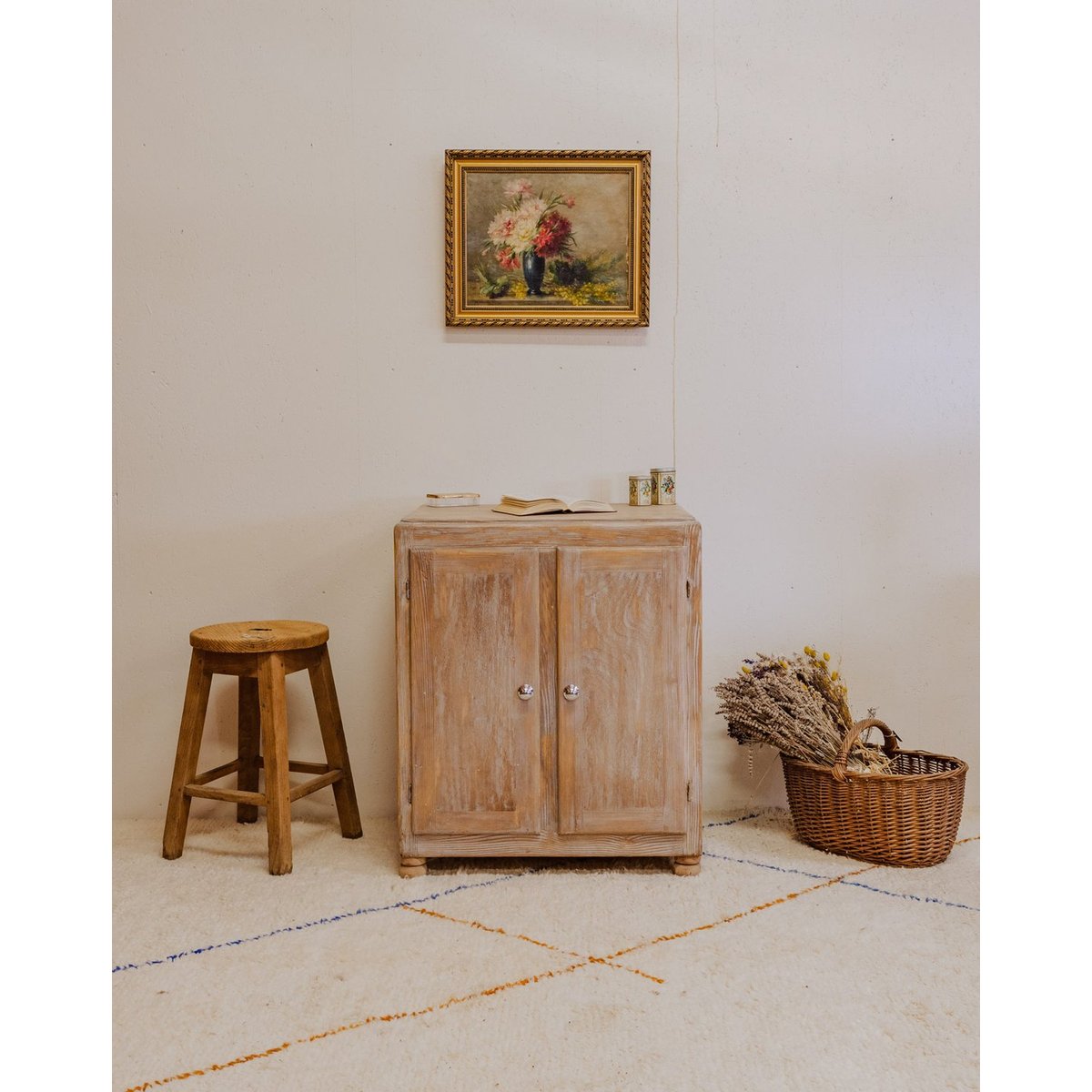 Buffet mado en bois patiné Gilbert N°743 - Bon état bois clair, DEBONGOUT