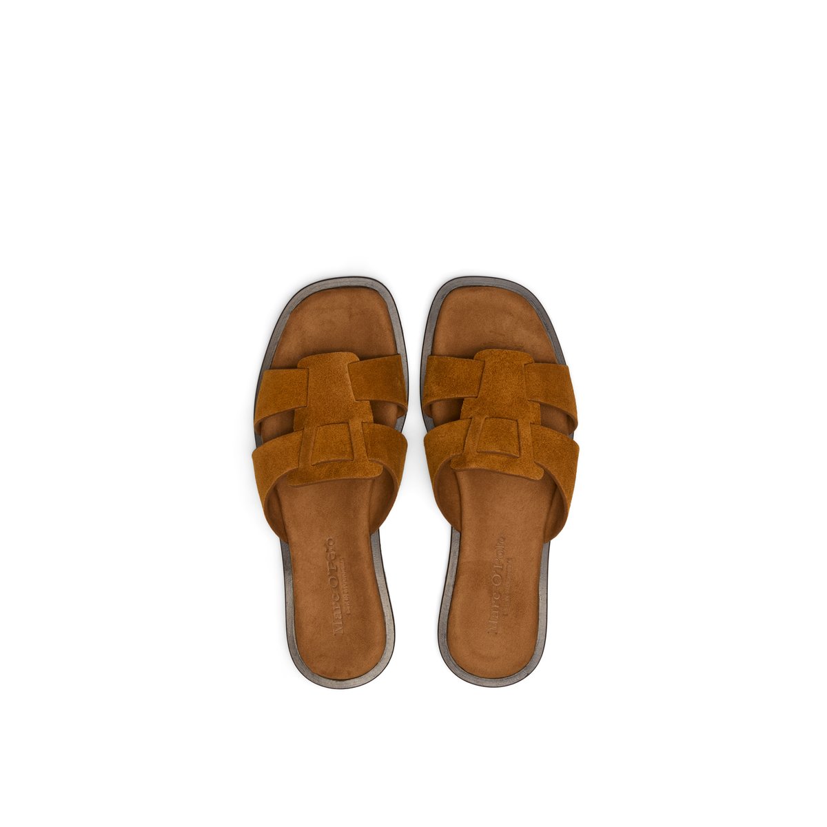 Mule modèle Marit en cuir velours doux braun, MARC O'POLO