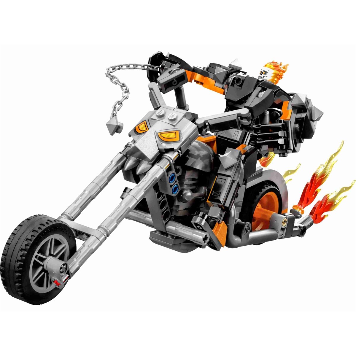 Marvel Le robot et la moto de Ghost Rider multicolore, LEGO