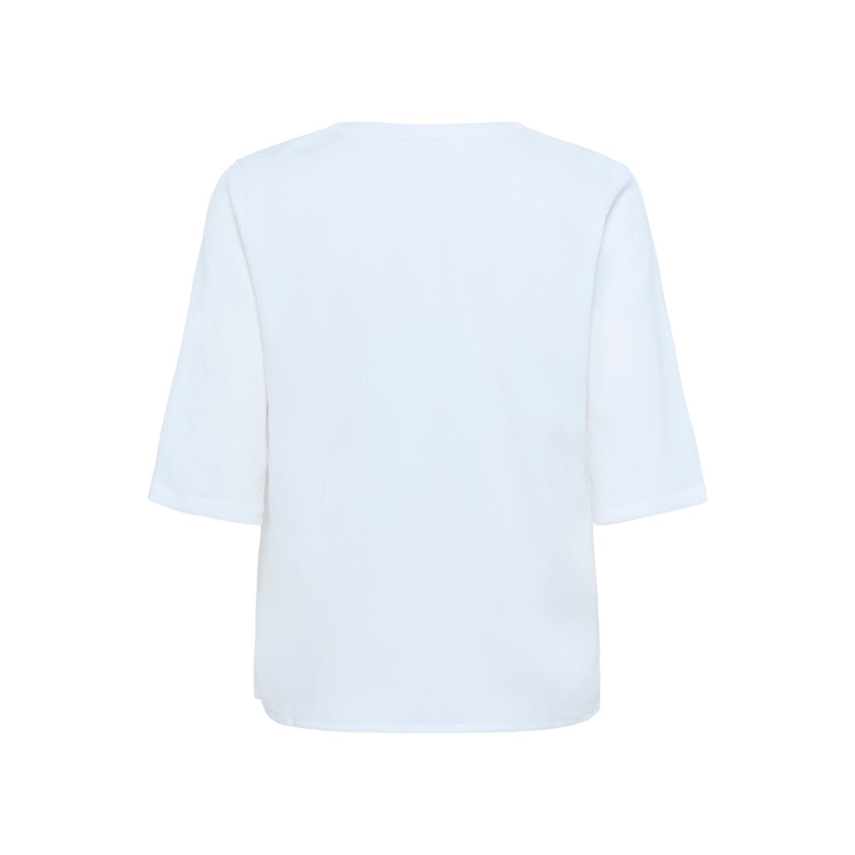 Blouse à manches courtes coupe regular blanc chalk, KAFFE