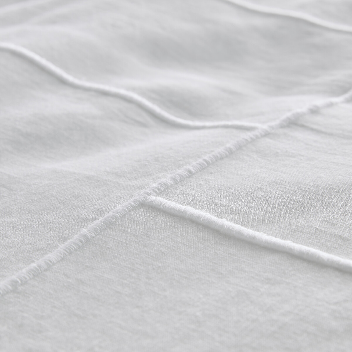 Chiba European Washed Linen Duvet Cover white foam, AM.PM