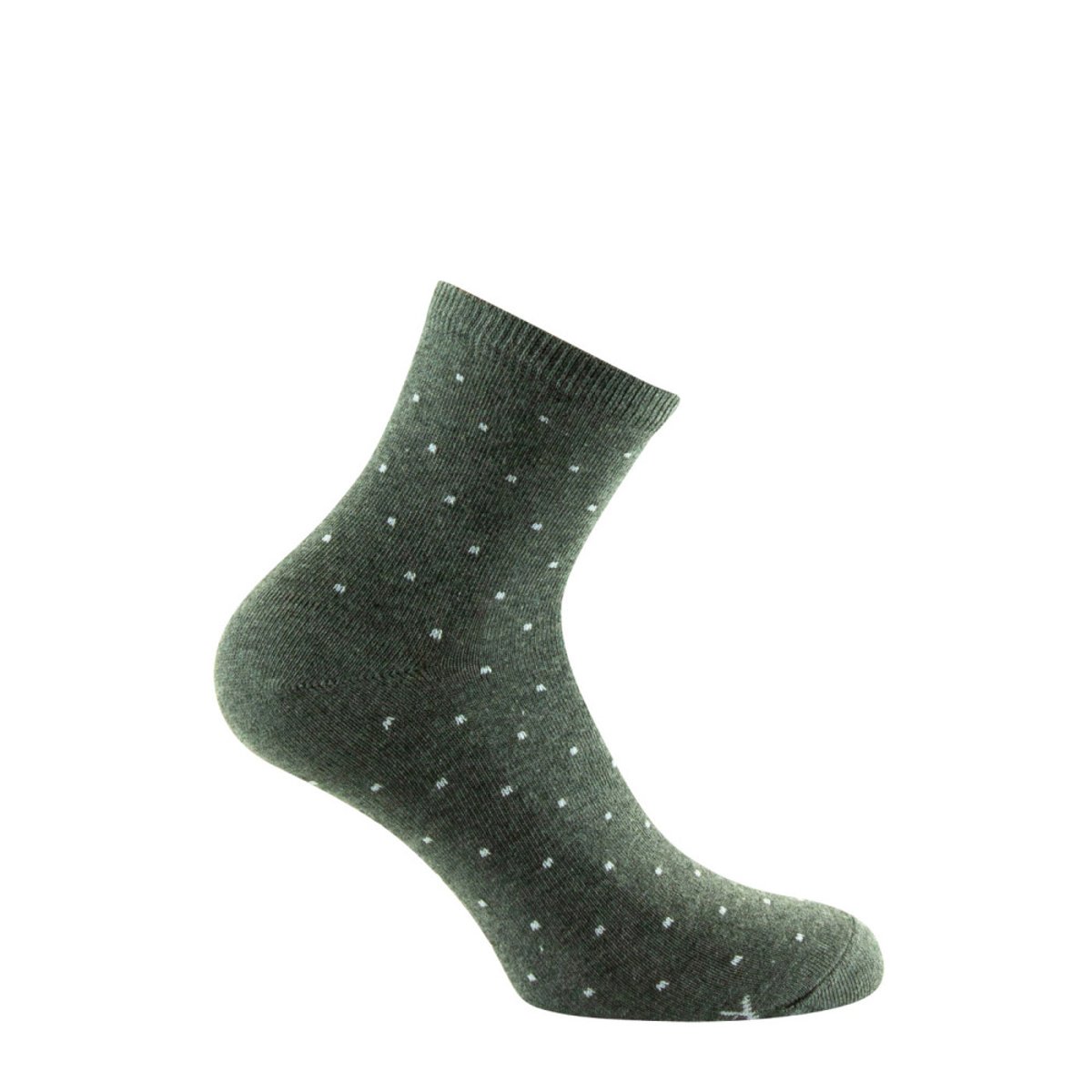 Lot de 4 Socquettes Femme unies jersey en Coton gris, KINDY