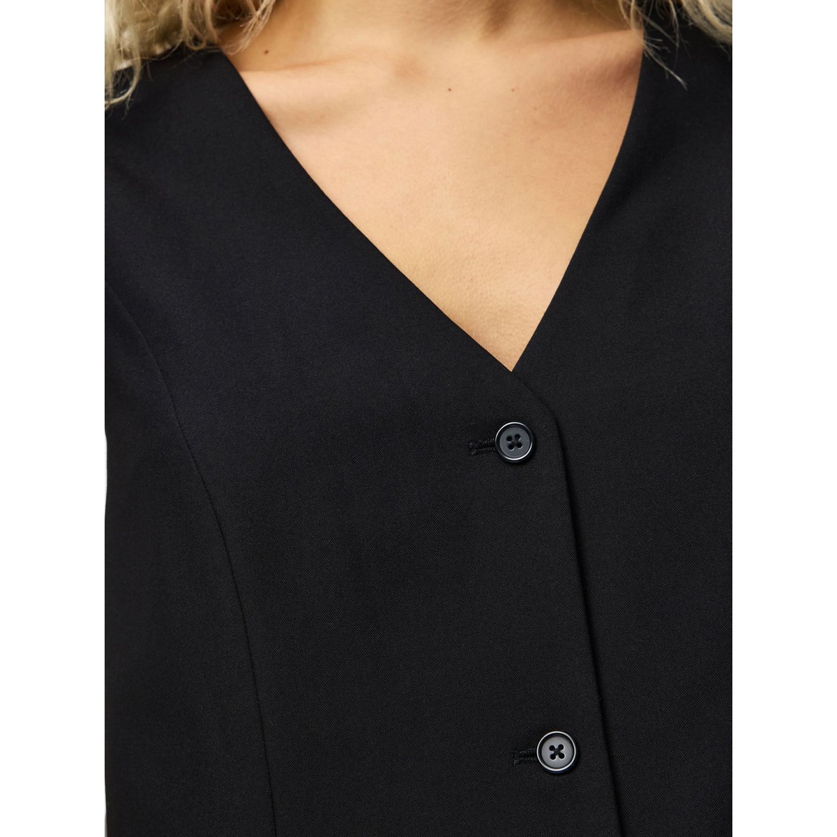 Gilet noir - black1, PIECES