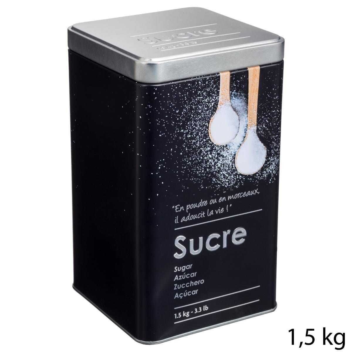 Boîte à sucre poudre BLACK EDITION noir, 5FIVE SIMPLY SMART