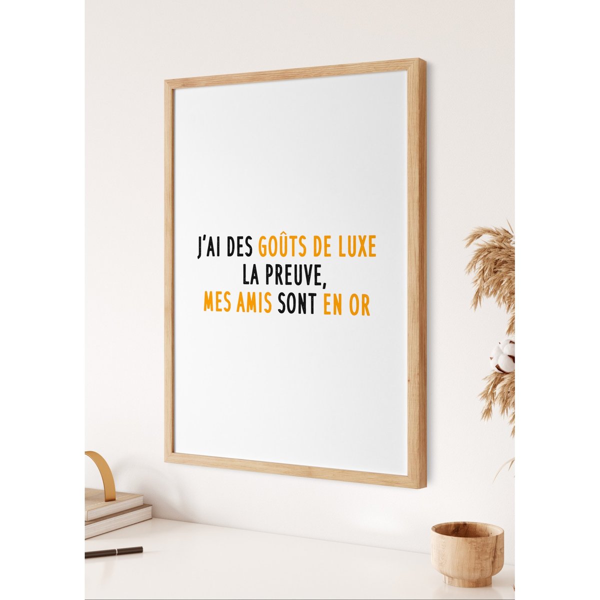Affiche Goûts de luxe blanc, L'AFFICHERIE