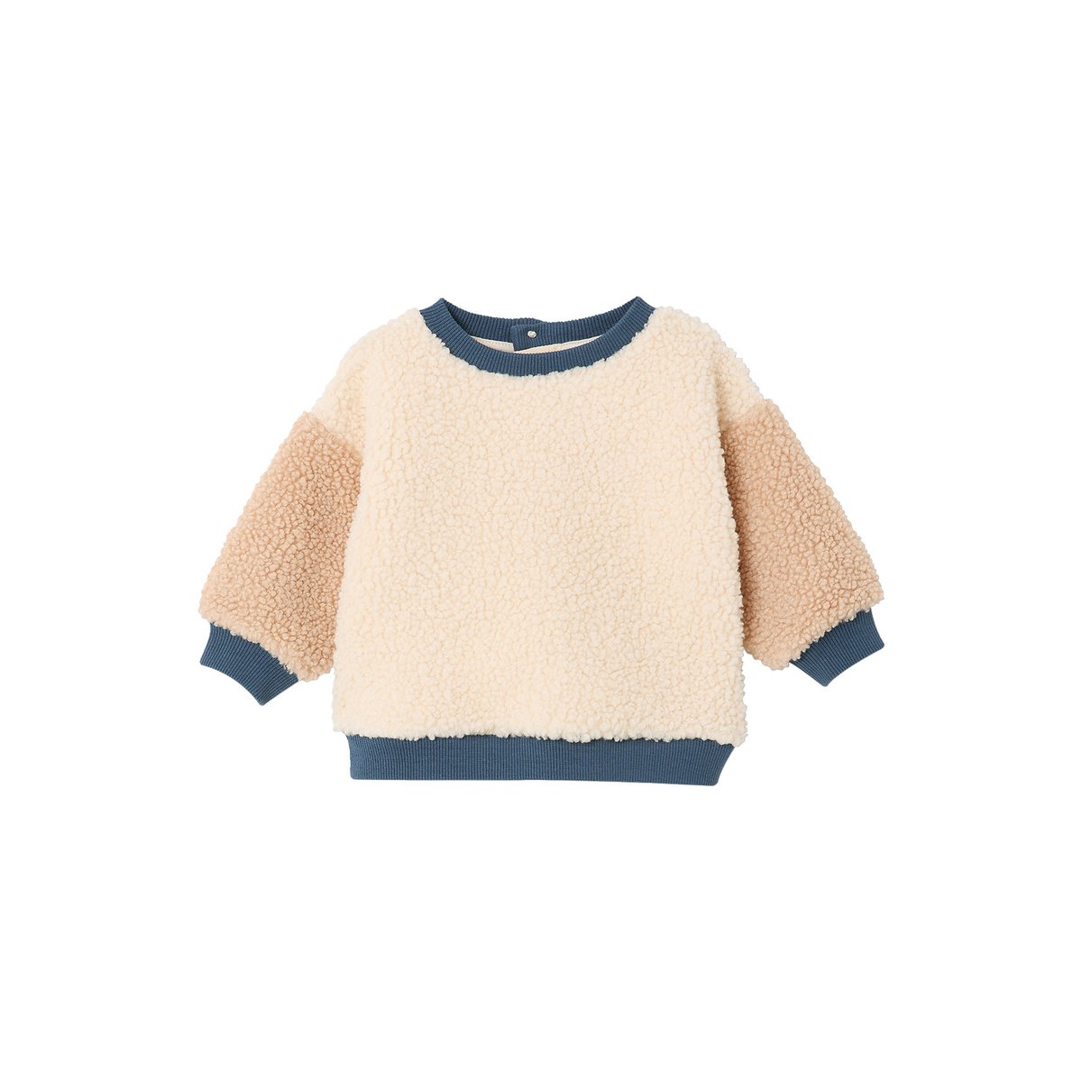 Ensemble salopette et sweat bleu grisé, VERTBAUDET