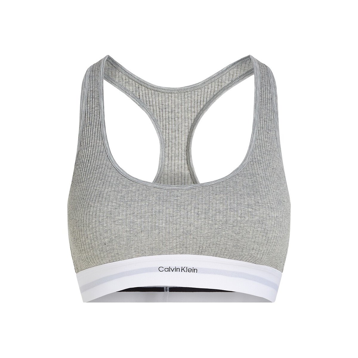 Modal Rib Cotton Bralette grey, CALVIN KLEIN UNDERWEAR