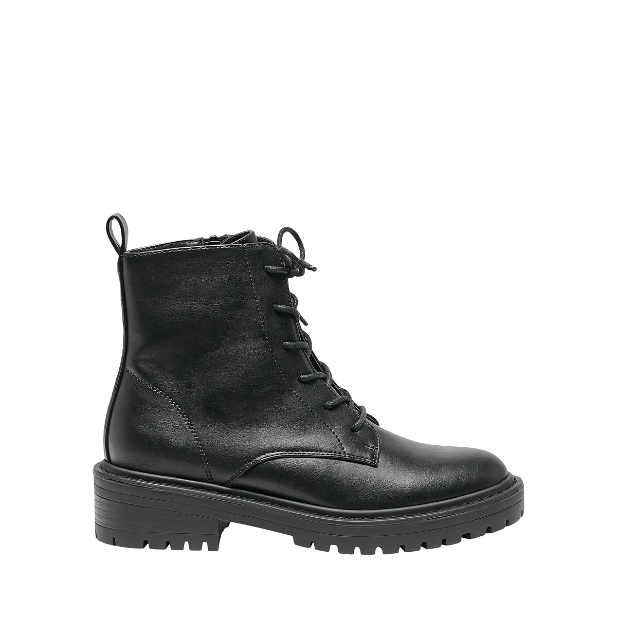 Bold Ankle Boots with Lace-Up Fastening black, ONLY SHOES