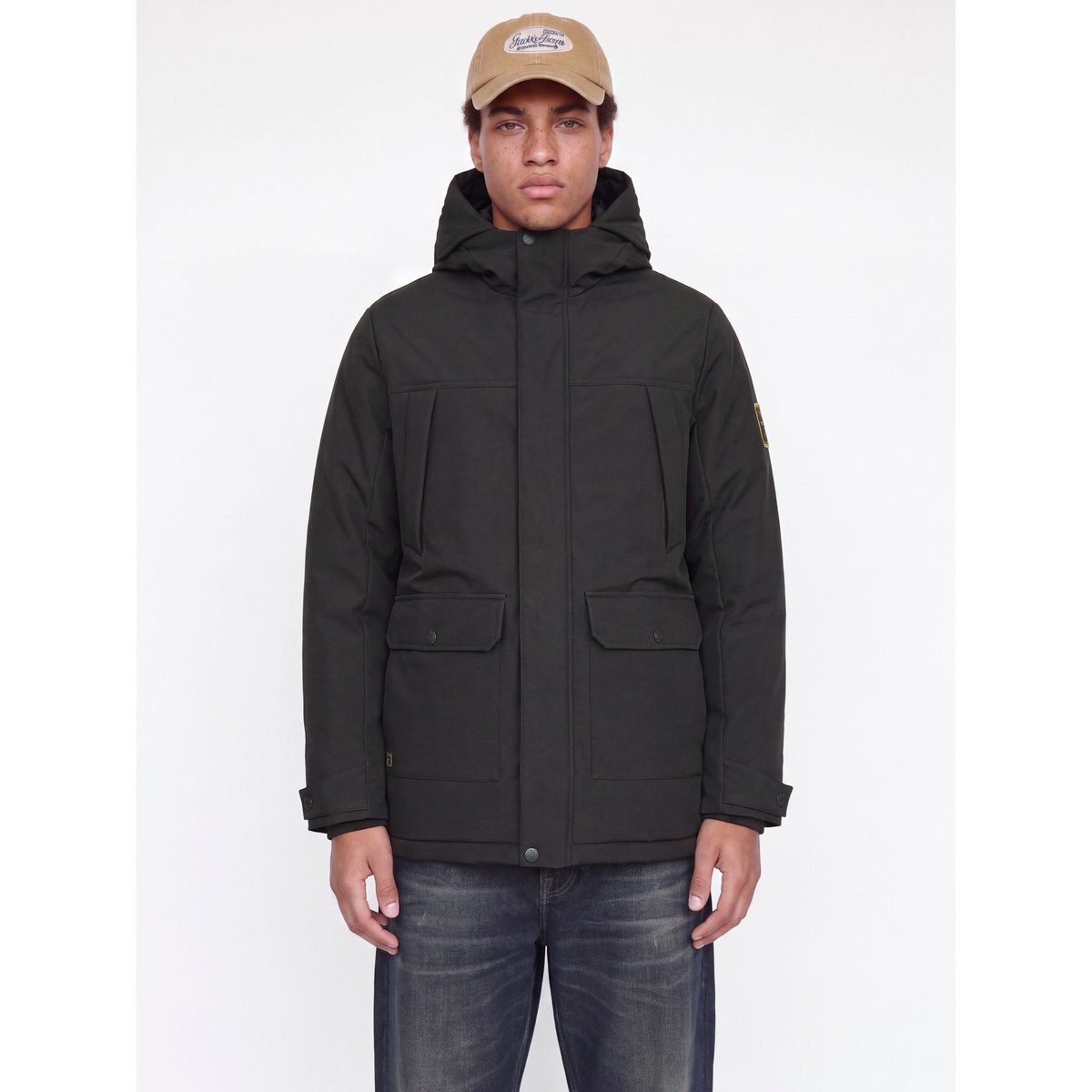 Parka black 1, JACK & JONES