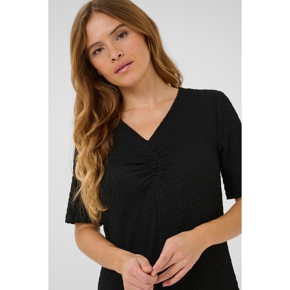 KAFFE Robe KAditte noir black deep cc., KAFFE