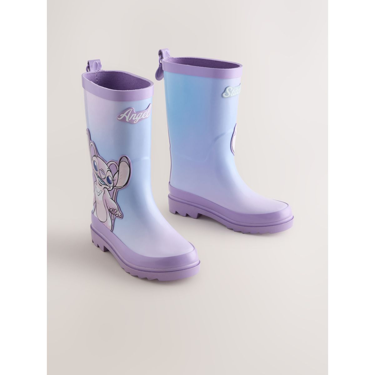 Bottes en caoutchouc lilo et stitch violet lilas, NEXT