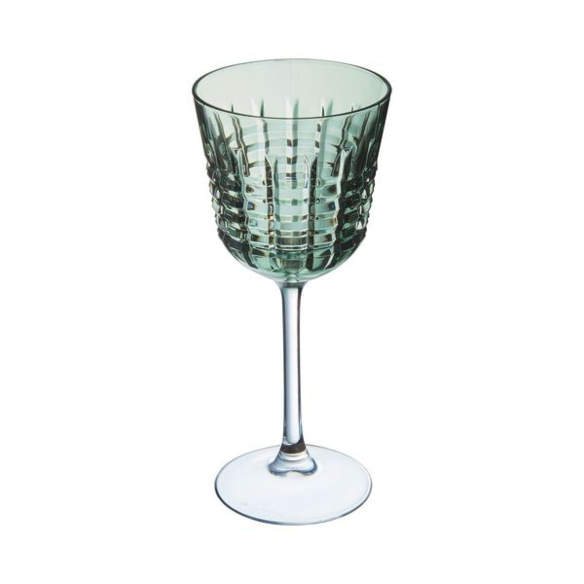 4 verres à pied 25 cl - Rendez-vous vert, CRISTAL D ARQUES