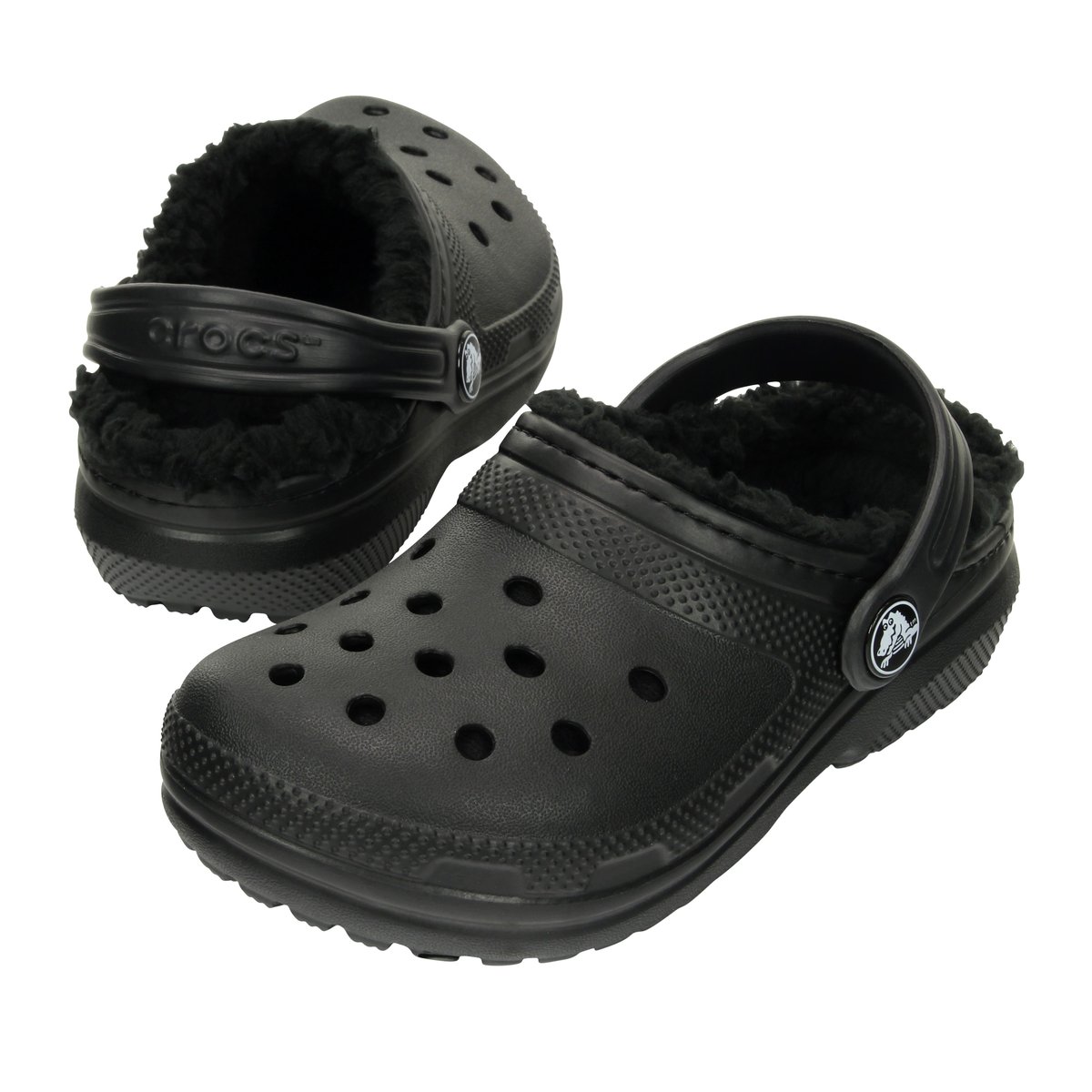 Sabots Classic fourrés T noir, CROCS
