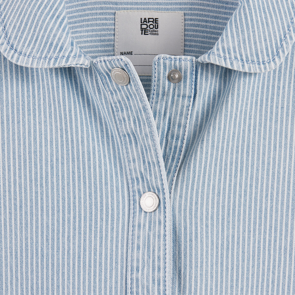 Veste worker rayée rayé bleu/blanc, LA REDOUTE COLLECTIONS