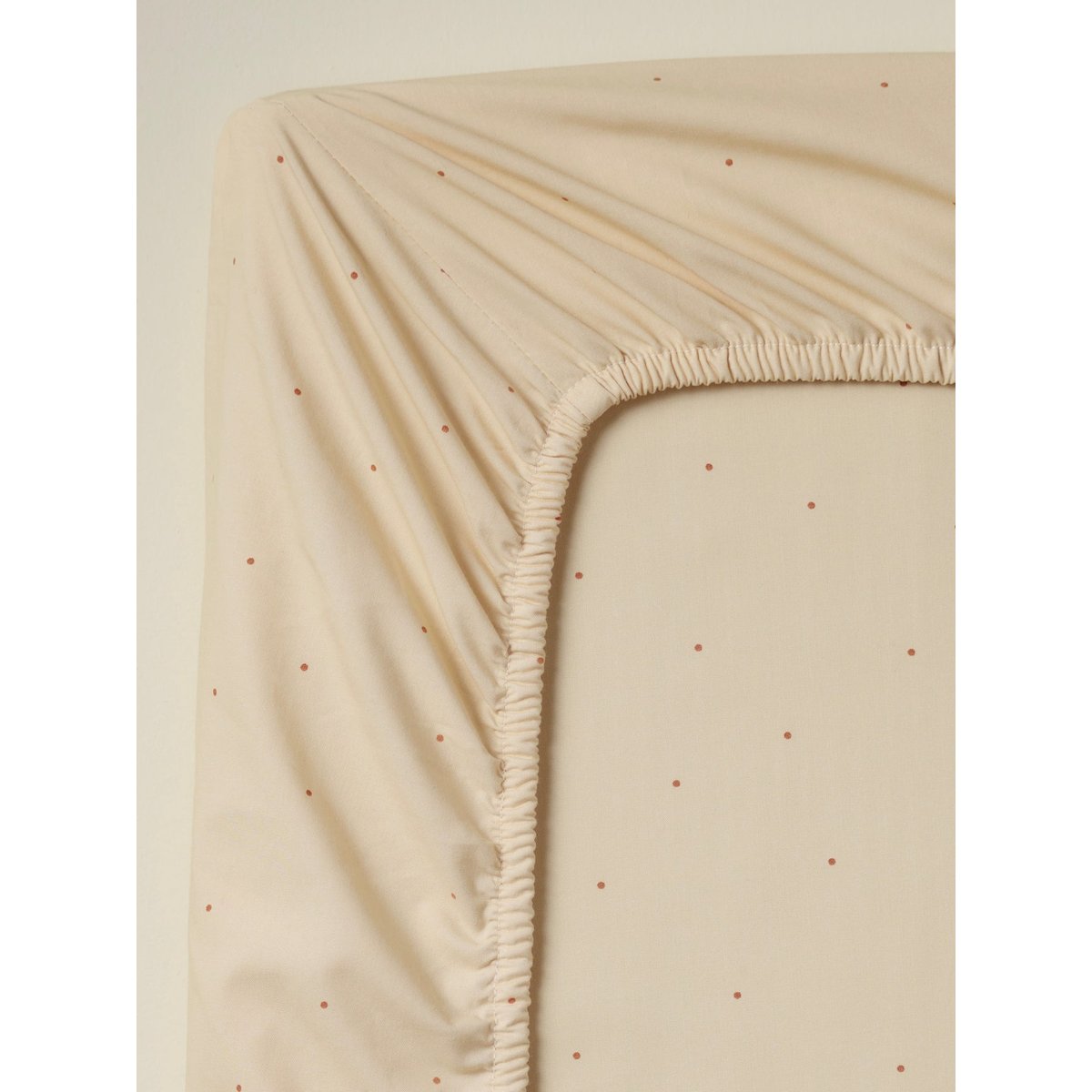 Drap-housse percale de coton "Anna" nude, CYRILLUS