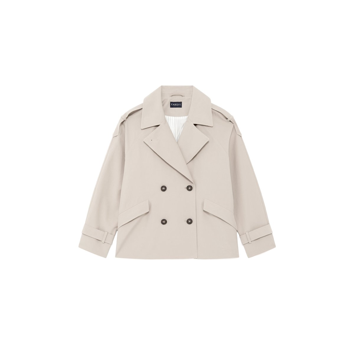 Trench court coton GOURMAND sable, CAROLL