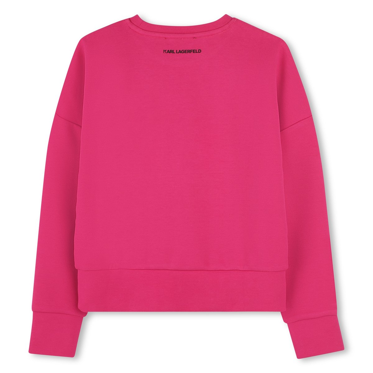 Sweat-shirt avec imprimé rose tagada, KARL LAGERFELD KIDS