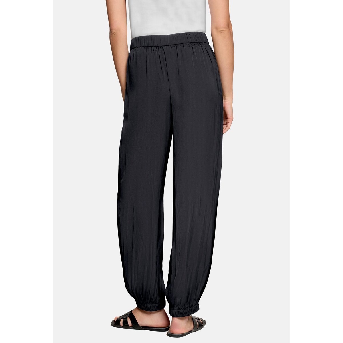 Pantalon à enfiler à taille élastique black beauty, ZERO