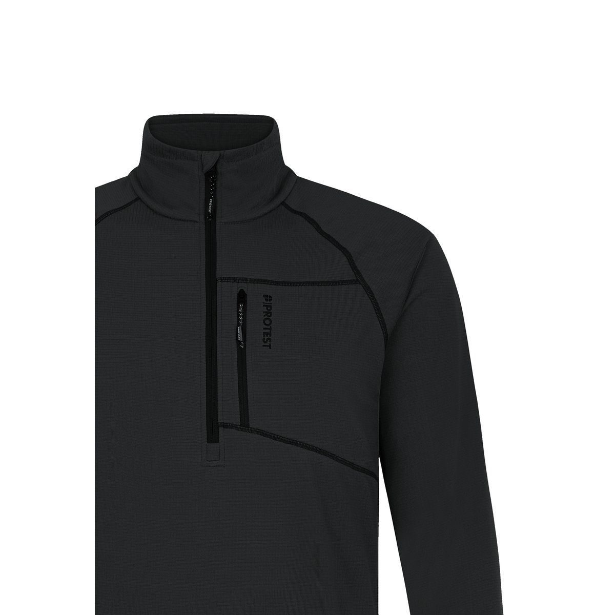 Haut 1/4 zippé PRTREKODY deep grey, PROTEST
