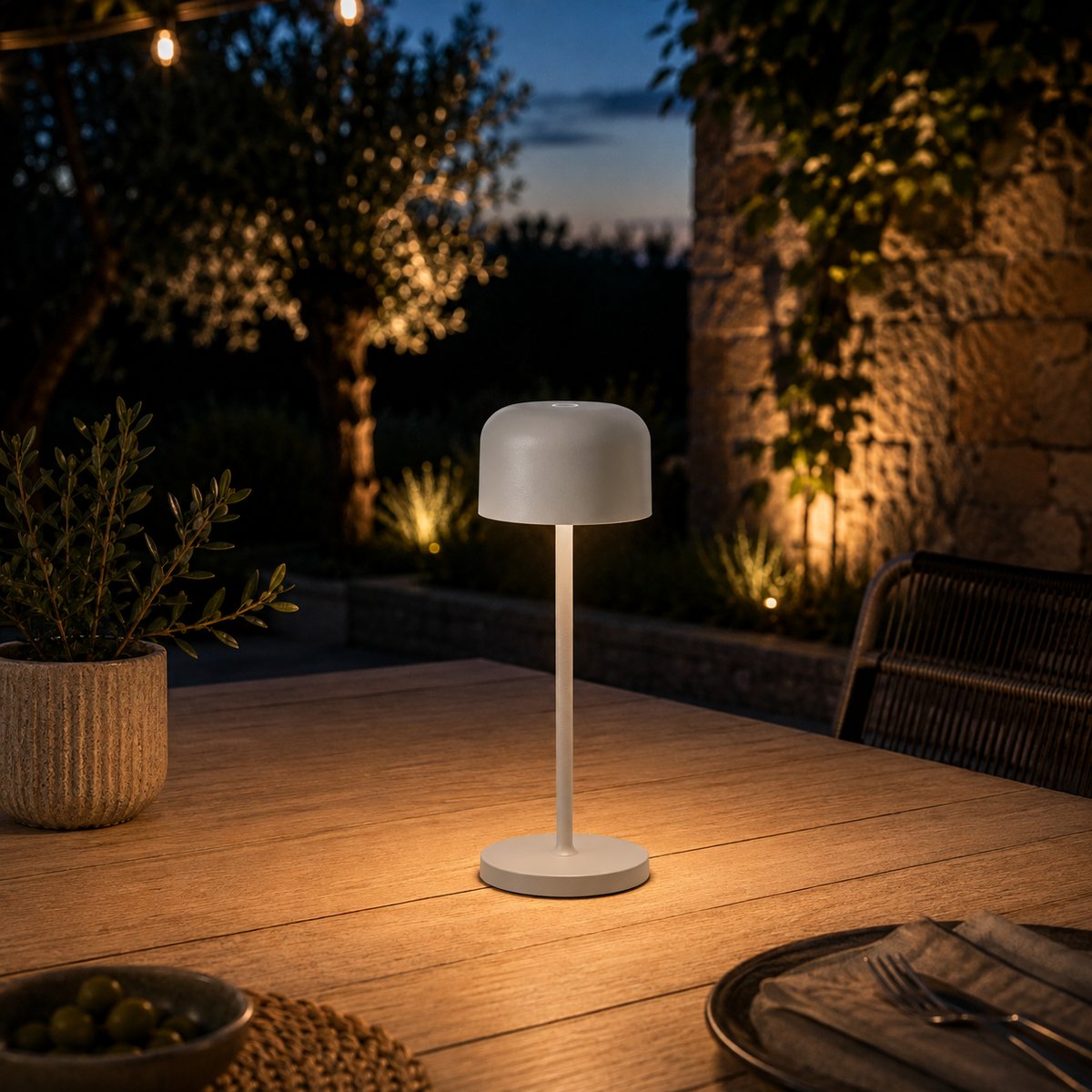 Lampe sans fil ELISA gris clair, ALTASSINA