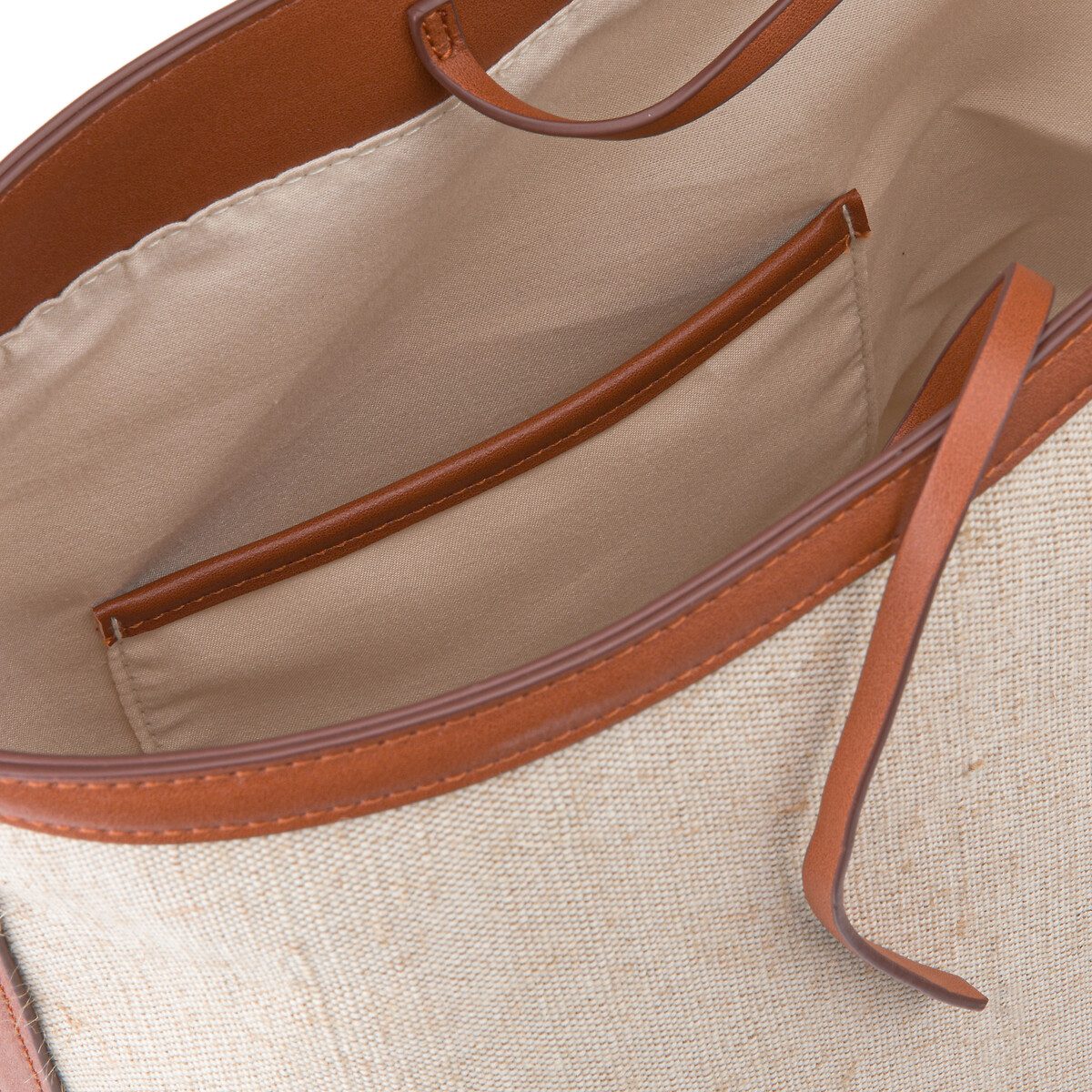 Sac seau marron/beige, LA REDOUTE COLLECTIONS