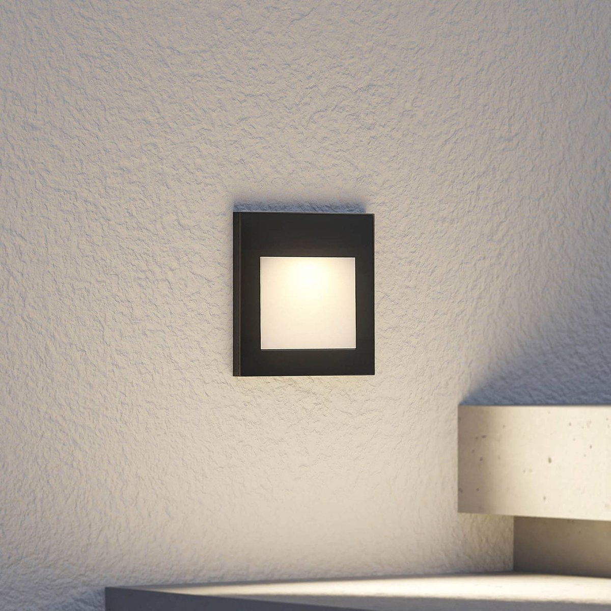 Applique extérieure en aluminium moderneLED noir, ARCCHIO